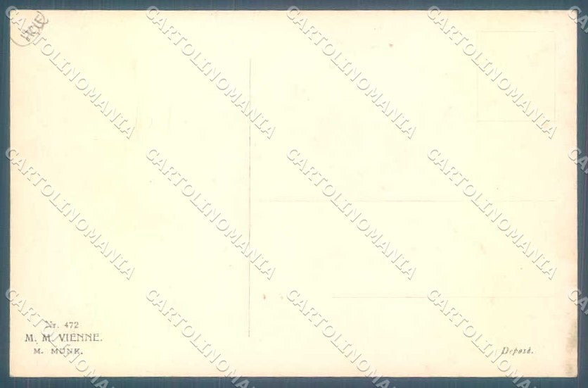 Artist Signed R. Ulreich Bird Snow New Year MM Vienne 472 PIN HOLE pc TW2209 – retro