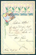 Artist Signed Man Newspaper Club Patent Art Nouveau WRINKLE postcard TW2215 – fronte