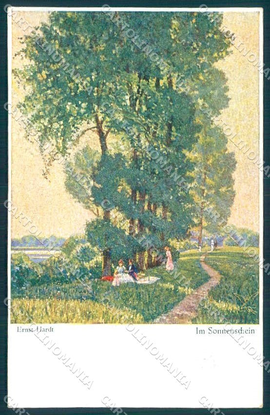 Artist Signed Ernst Hardt Romantic Couple Primus 3152 cartolina postcard TW2217 – fronte