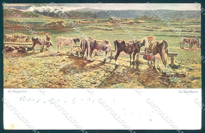 Artist Signed Segantini At The Bar Bruckmanns 39 WRINKLES postcard TW2220 – fronte