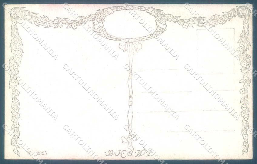 Artist Signed H. Wollner Lady Garderobe BKWI 2325 cartolina postcard TW2224 – retro