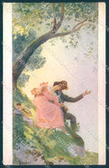 Artist Signed H.P. Jamet Lady Romantic Couple serie 2022 CORNER CREASE pc TW2225 – fronte