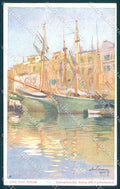 Artist Signed Schram Hafen Fischerbooten Osterrishe Flottenverein I-2 pc TW2226 – fronte