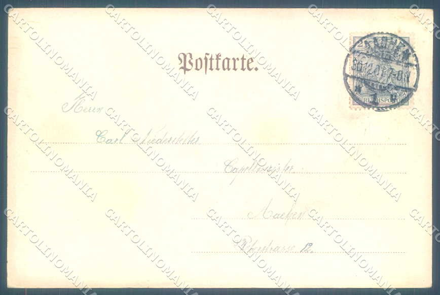 Greetings Lady New Year Erika 591 cartolina postcard TW2233 – retro