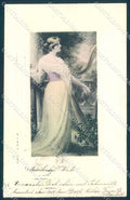 Artist Signed Fashion Lady Harp Viennoise F.G.B. serie 931 postcard TW2235 – fronte