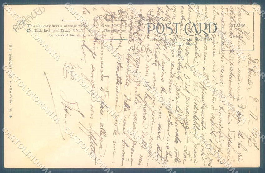 Artist Signed Henry Ryland Fashion Lady Viennoise Faulkner & Co. postcard TW2239 – retro