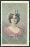 Artist Signed Lady Viennoise serie 246 cartolina postcard TW2242 – fronte