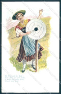 Artist Signed Sfaehle ? Lady Tyroler Custom Andelfinger 3251 postcard TW2244 – fronte