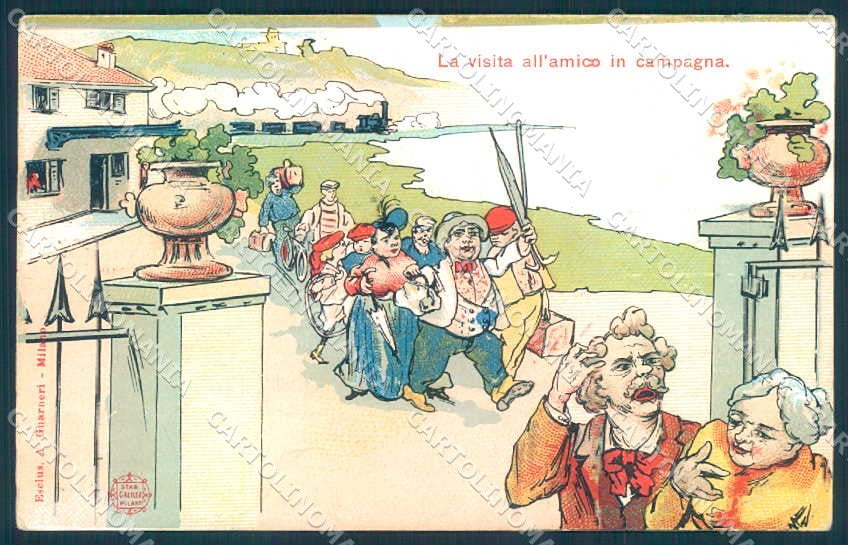 Artist Signed Treno Comic Guarneri Milano WRINKLE cartolina postcard TW2259 – fronte