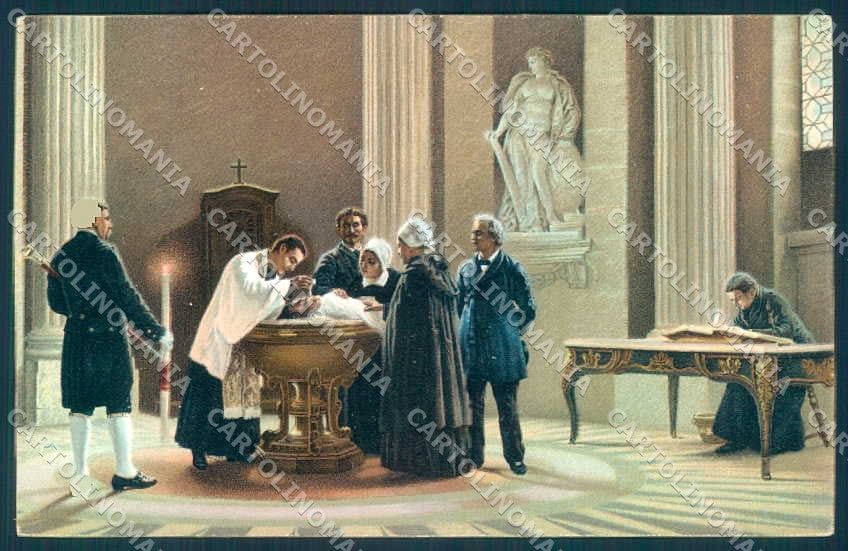 Artist Signed Renard Paris Bapteme Stengel 29215 SOFT CREASE postcard TW2269 – fronte