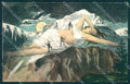 Artist Signed Lady Mountain Face Methamorphic Moon Alpinist Climbing pc TW2275 – fronte