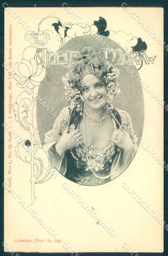 Artist Signed Charles Scolik Lady Flower serie Vlan 224 postcard TW2276 – fronte