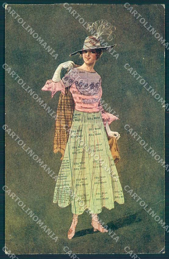 Artist Signed Fashion Lady Mode serie 573 PIN HOLES cartolina postcard TW2277 – fronte