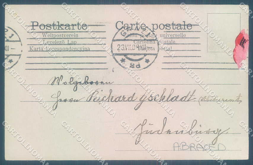 Artist Signed Lady Sport Tennis FPSiG 379 ABRADED cartolina postcard TW2284 – retro