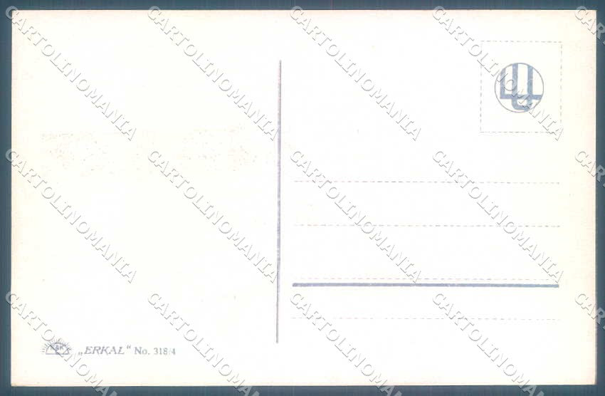 Artist Signed Usabal Glamour Lady Couple Erkal 318-4 cartolina postcard TW2291 – retro