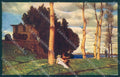 Artist Signed Bocklin Lady Romantic Couple Guitar serie 066 postcard TW2308 – fronte
