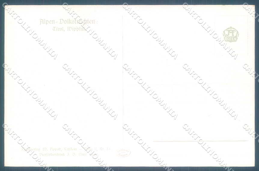 Artist Signed Tiefenthaler Tirol Type Wipptal serie II-16 postcard TW2310 – retro