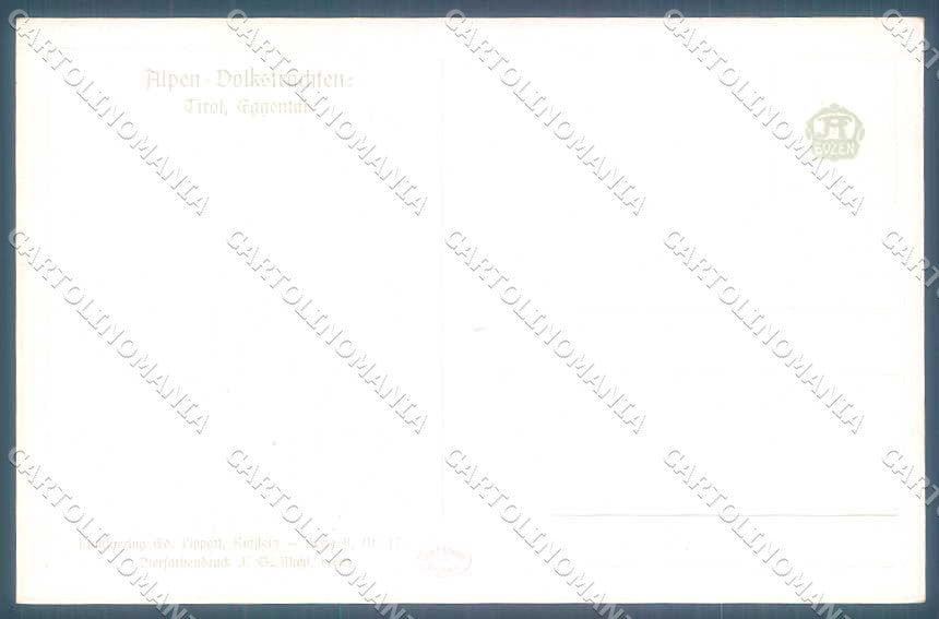 Artist Signed Tiefenthaler Tirol Type Eggental serie II-17 postcard TW2312 – retro