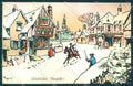 Artist Signed F.G. Lewin Man Horse New Year MM Vienne 502 postcard TW2317 – fronte