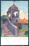 Artist Signed J. Wenig Man Joyeuse Société serie 1299 cartolina postcard TW2318 – fronte