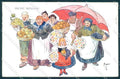 Artist Signed People Fruit New Year serie 109 CREASED cartolina postcard TW2320 – fronte