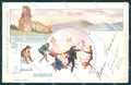 Artist Signed Douhin Les Brandons Auvergne CREASED ABRADED postcard TW2328 – fronte