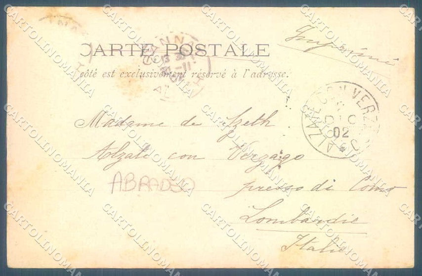 Artist Signed Douhin Les Brandons Auvergne CREASED ABRADED postcard TW2328 – retro