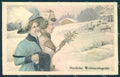 Greetings Fashion Lady Christmas Viennoise BKWI 2820-6 cartolina postcard TW2346 – fronte