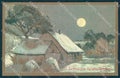 Greetings Christmas Moonlight Snow serie 19 cartolina postcard TW2352 – fronte