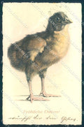 Greetings Easter Chick Viennoise MM Vienne 103 cartolina postcard TW2364 – fronte