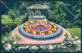 TV Schweiz Interlaken Blumenuhr im Kurgarten serie 4002 postcard TW2385 – fronte