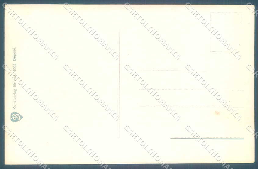 TV Schweiz Interlaken Blumenuhr im Kurgarten serie 4002 postcard TW2385 – retro