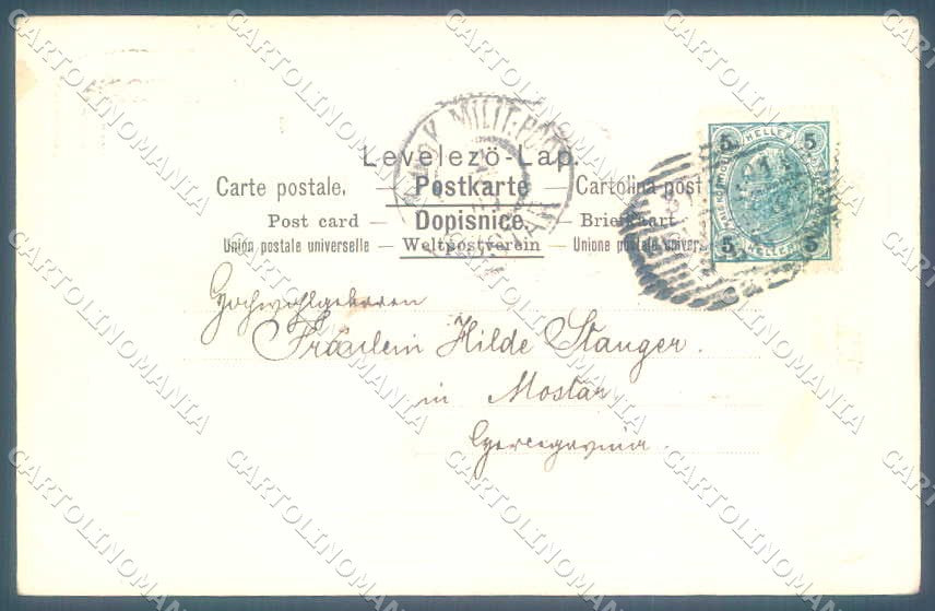 Greetings Easter Child Boy Hare Egg ESD serie 8080 cartolina postcard TW2405 – retro