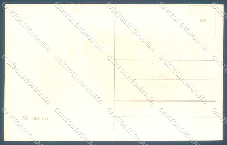 Greetings New Year Gnome Letter Four Leaf Clover HWB 1124 postcard TW2433 – retro