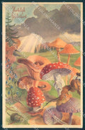 Greetings Gefeliciteerd Mushroom Autumn Landscape postcard TW2436 – fronte