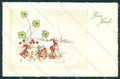 Greetings Christmas Gnome Four Leaf Clover Cecami serie 4286 postcard TW2439 – fronte