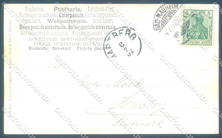 Artist Signed Muller Man Hunting Pheasant serie 844 cartolina Postcard TW2448 – retro
