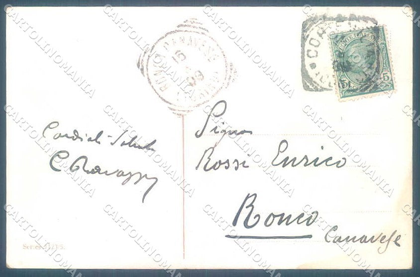 Artist Signed Alfred Schonian Man Hunting Boar serie 1123-5 Postcard TW2449 – retro