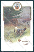 Artist Signed Fochwarz Animal Moorhen Hunting Vereines Sudmark 221 pc TW2455 – fronte