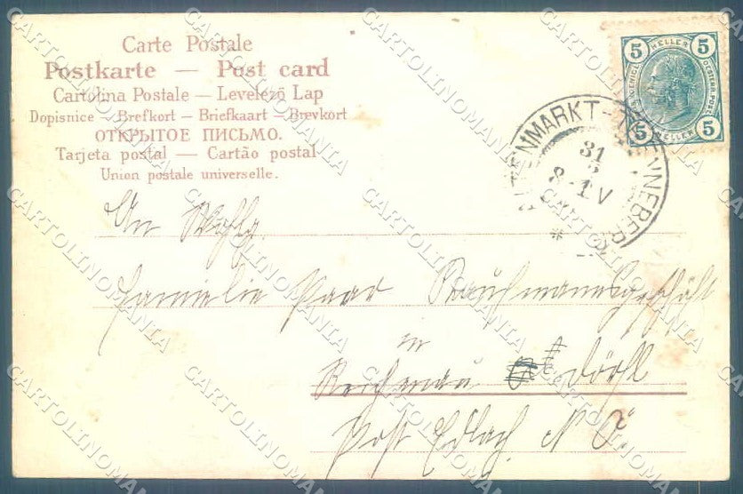 Greetings New Year Cupid Fairy Money Relief cartolina Postcard TW2470 – retro