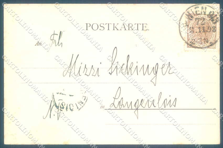 Artist Signed Oscar Bluhm Lady Telephone Ackermann 484 cartolina postcard TW2490 – retro