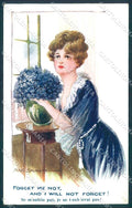 Artist Signed Fred Spurgin Glamour Lady Inter-Art 1114 CORNER CREASE pc TW2493 – fronte