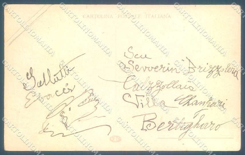 Artist Signed Lady Man Prostitution CORNER CREASE cartolina postcard TW2499 – retro