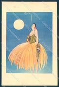 Artist Signed Fashion Spanish Lady Art Deco serie 329-5 BACK REPLACED pc TW2500 – fronte