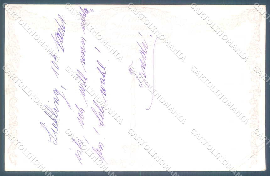 Artist Signed Otto Herschel Lady Needlework BKWI 1301 CORNER CREASE pc TW2503 – retro