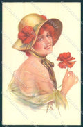 Artist Signed Frederick Manning Fashion Lady serie 116-3 postcard TW2518 – fronte