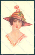 Artist Signed Frederick Manning Fashion Lady serie 116-4 postcard TW2520 – fronte