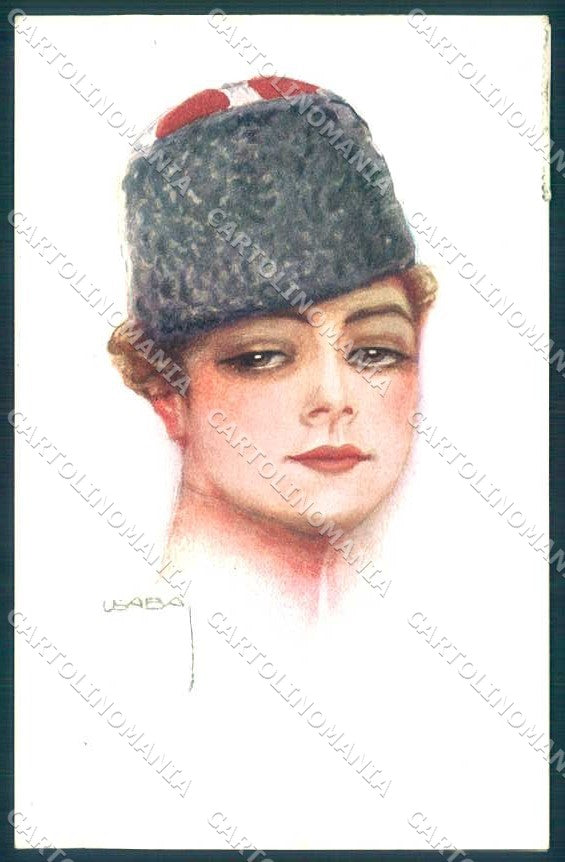 Artist Signed Usabal Fashion Lady PFB serie 3892-4 cartolina postcard TW2525 – fronte