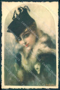 Artist Signed Bettinelli Glamour Fashion Lady cartolina postcard TW2531 – fronte