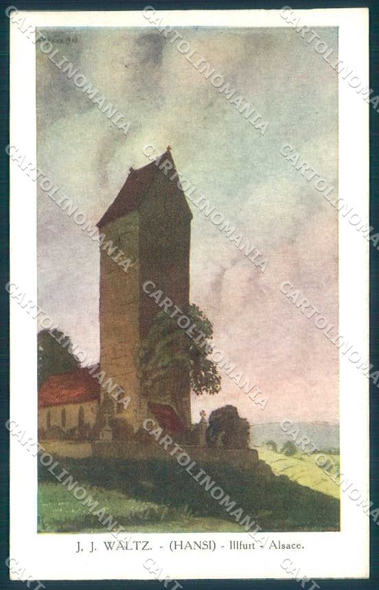 Artist Signed J.J. Waltz Illfurt Alsace serie 180 cartolina postcard TW2548 – fronte